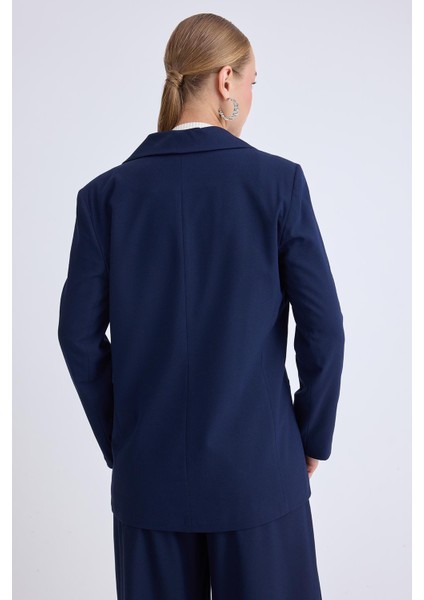 Önden Tek Düğme Kapamalı Blazer Ceket indirimleri