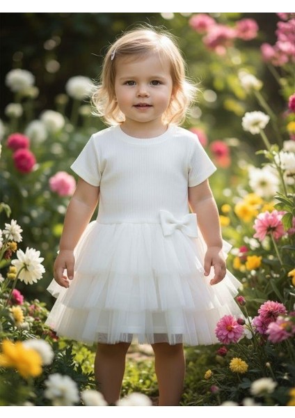 Kız Çocuk Kat Kat Tüllü Elbise fiyatları
