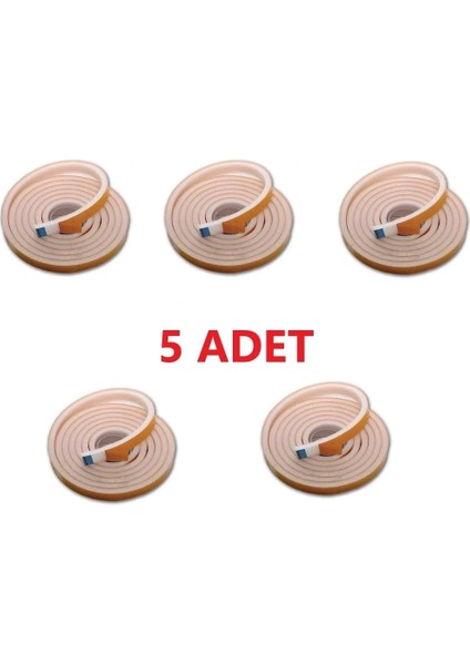 5 Adet 3 Metre Yapışkanlı Kapı Bandı Isı Yalıtım Süngeri