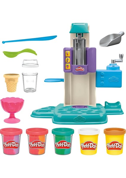 Hasbro Play-Doh Gökkuşağı Girdaplı Dondurma Oyun Seti G0028 indirimleri