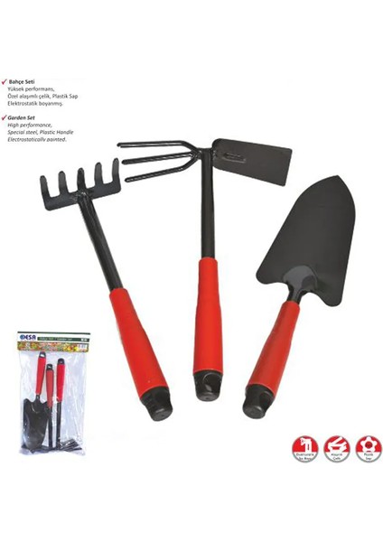 Eco Lounge Desa Bahçe Seti - Kürek, Tırmık, Çapa