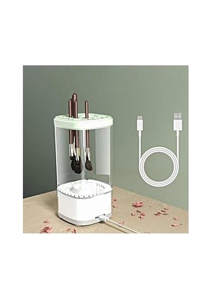 Yeni Nesil 5V Type-C Kablolu Makyaj Fırçası Temizleme Makinesi Allık Pudra Fondöten Temizleme Cihazı modelleri