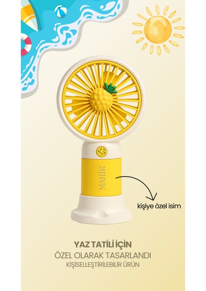 Kişiye Özel Isimli Mini Fan Soğutucu Vantilatör Kişiselleştirilmiş Hediyelik Şarjlı Mini Fan fiyatları
