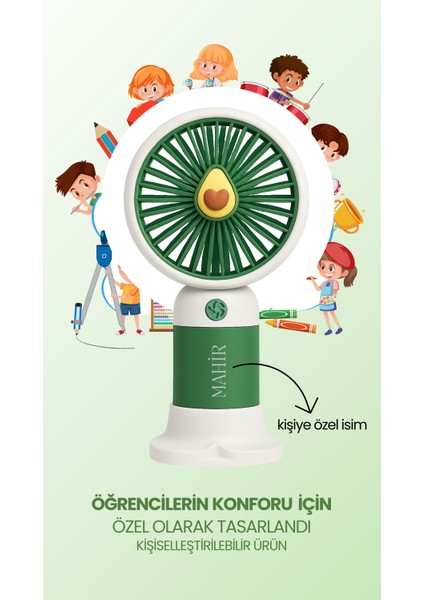 Kişiye Özel Isimli Mini Fan Soğutucu Vantilatör Kişiselleştirilmiş Hediyelik Şarjlı Mini Fan fiyatları
