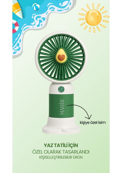 Kişiye Özel Isimli Mini Fan Soğutucu Vantilatör Kişiselleştirilmiş Hediyelik Şarjlı Mini Fan modelleri