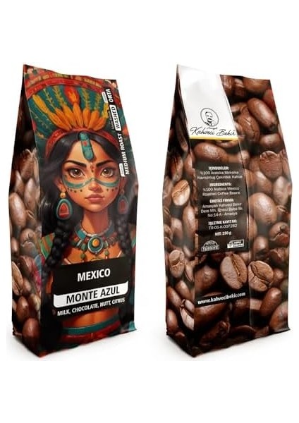 Amasyalı Kahveci Bekir Meksika Kahve Çekirdek 250G