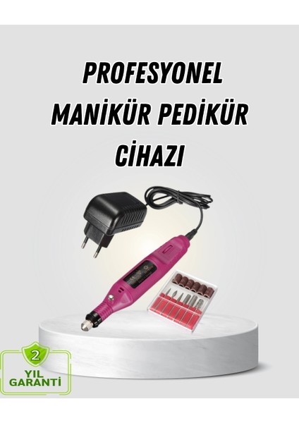 Profesyonel Tırnak Manikür Aleti – Şarjlı, Ayarlanabilir Hız, Düşük Titreşim ve Sessiz Motor Teknolojisi