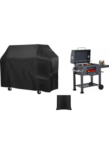 Memphıs Fırınlı Barbekü Koruyucu Örtü Siyah Renk