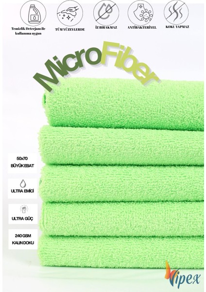 50X70 cm Ekstra Dokuma Güçlü Sonuç 240 Gsm Mikrofiber Bez fiyatları