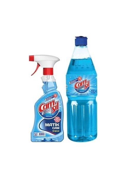 Camsil Promosyonlu 500ML Matik + 1lt Dökme Orjinal Mavi fiyatları