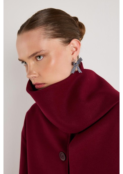 Kısa Kaşe Seyyar Atkılı Kısa Astarlı Kaban Bordo fırsatları