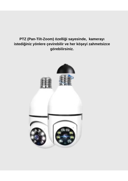 Bfs Akıllı Duylu 360° Güvenlik Kamerası – Ptz Özellikli, Uzaktan Kontrollü Akıllı Kamera modelleri