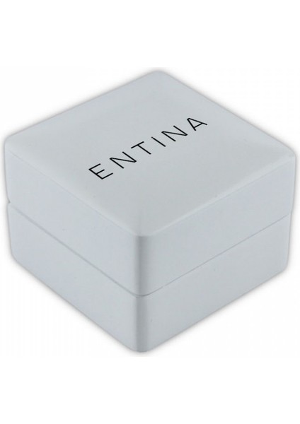 Ahşap Yüzük Kutusu -Beyaz Gri Gömmeli