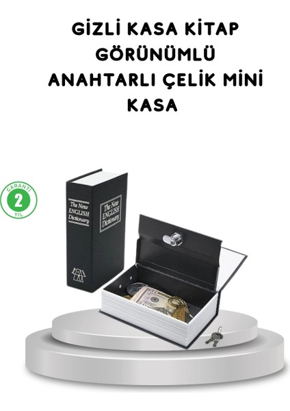 Bfs Gizli Kitap Kasa – Metal Gövdeli, Anahtarlı