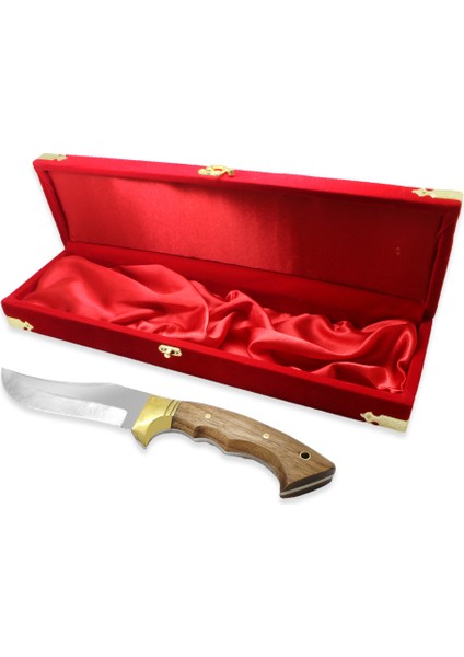 Özel Kutulu Kök Ceviz Ağacı Saplı Isme Özel 4116 Kalite Paslanmaz Çelik Outdoor Avcı Kamp Bıçağı modelleri