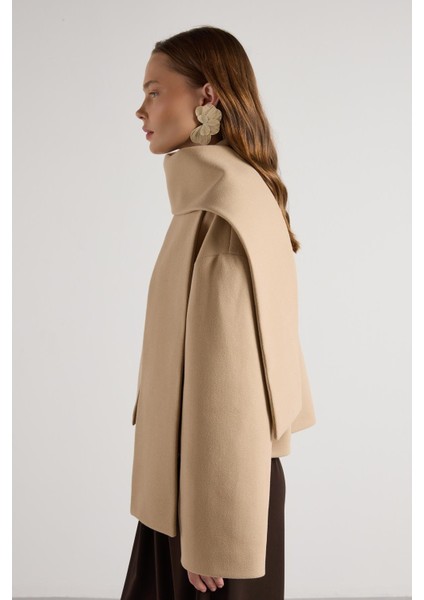 Kısa Kaşe Seyyar Atkılı Kısa Astarlı Kaban Taş