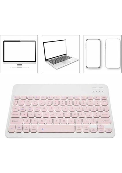 Bfs Bluetooth Şarj Edilebilir Mini Q Klavye Kablosuz Taşınabilir modelleri