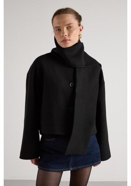 Kısa Kaşe Seyyar Atkılı Kısa Astarlı Kaban Siyah fiyatları