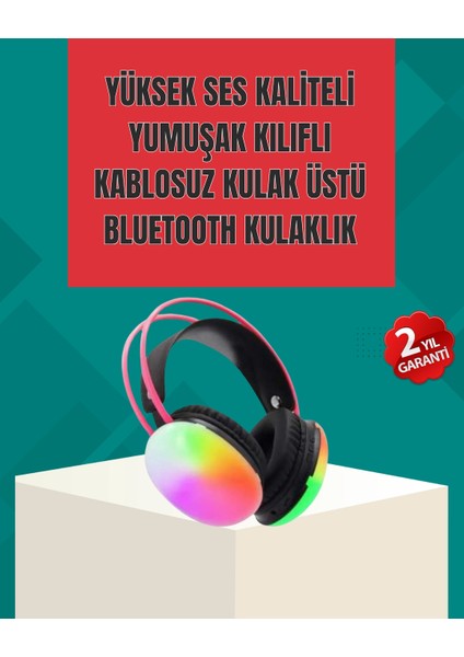 Bfs Type-C Şarjlı Rgb Işıklı Bluetooth Oyuncu Kulaklığı