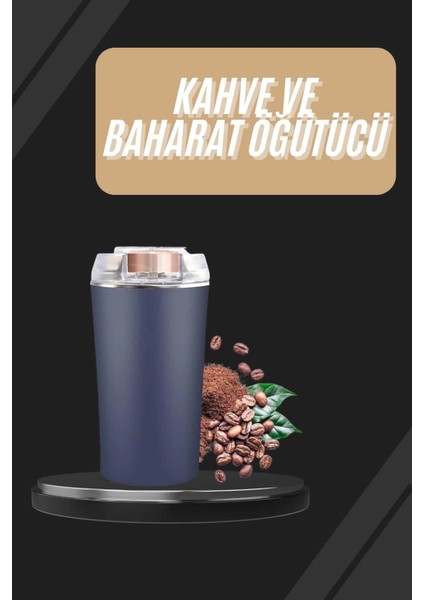 Bfs Dayanıklı Paslanmaz Çelik Kolay Kullanım Kahve ve Baharat Öğütücü