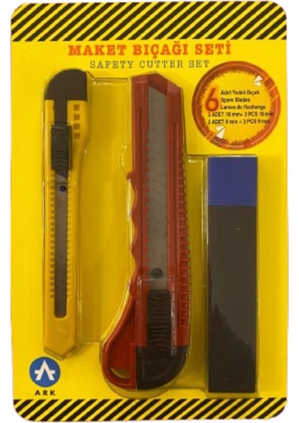 18 mm ve 9 mm Maket Bıçağı Seti