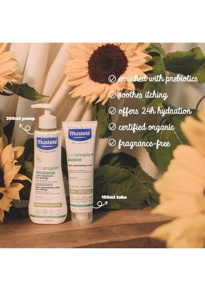 Mustela Stelatopia Cilt Bariyeri Yenileyici - Rahatlatıcı Krem 300ML
