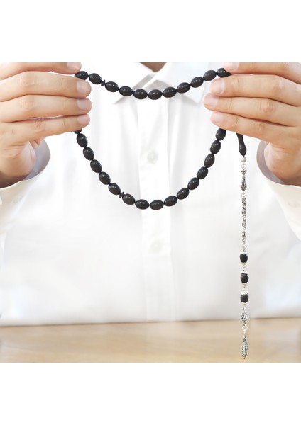 Kararmaz Metal Kral Zincir Püsküllü Özel Kesim Abanoz Ağacı Tesbih fırsatları