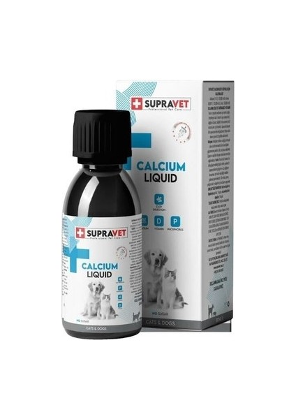 Calcıum Kedı ve Köpekler Içın Sıvı Kalsıyum Damla 100ML