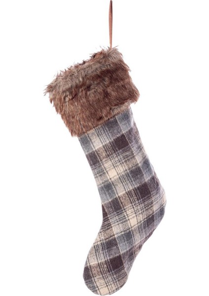 Yılbaşı Süsü Polyester Çorap H 45CM