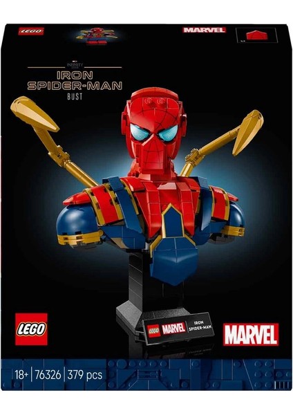 LEGO Marvel Iron Örümcek Adam Büstü 76326 modelleri