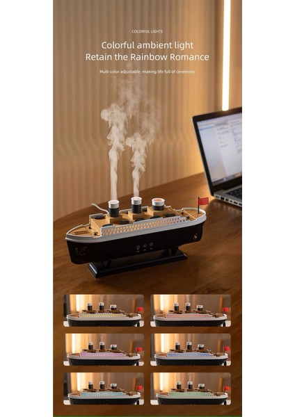 Titanic Aromaterapi Hava Nemlendirici Kuruluğu Önlemek Için Verimli Gemi Dizaynlı Difüzör fiyatları