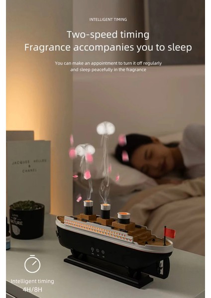 Titanic Aromaterapi Hava Nemlendirici Kuruluğu Önlemek Için Verimli Gemi Dizaynlı Difüzör fırsatları