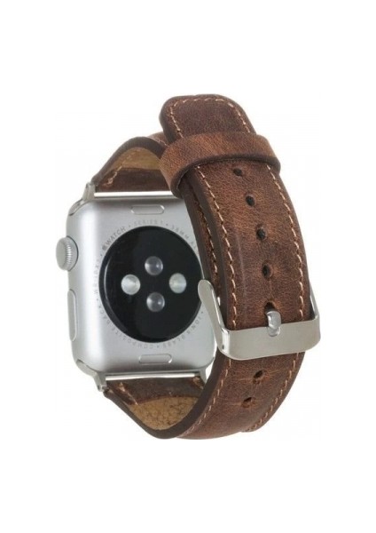 Apple Watch Uyumlu Deri Kordon 42-44-45MM G2 Kahverengi fiyatları