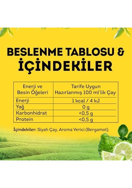 Lipton Doğu Karadeniz Demlik Süzen Poşet Bergamot Aromalı Siyah Çay 100&APOS;LÜ Paket modelleri