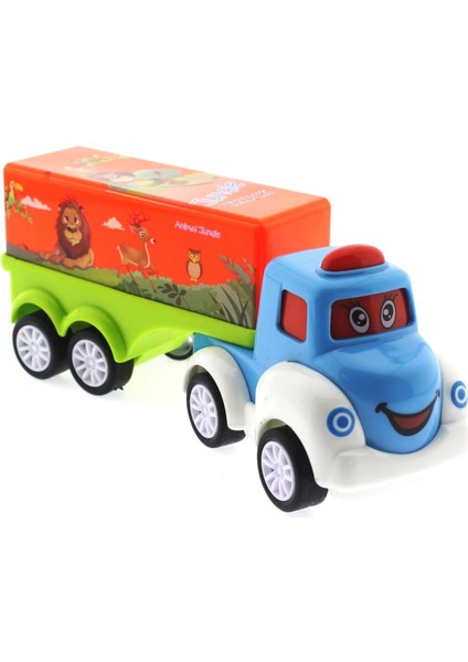 Çek Bırak Mini Sevimli Turuncu Tır