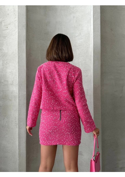 Mtxdpn Ceketli Etek Takım Chl Kumaş Fuşya H24443 (Beden: M) indirimleri