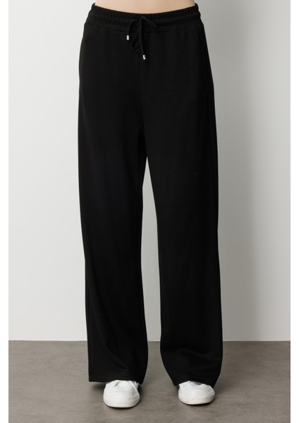 Beli Lastikli Yumuşak Dokulu Siyah Jogger Pantolon modelleri
