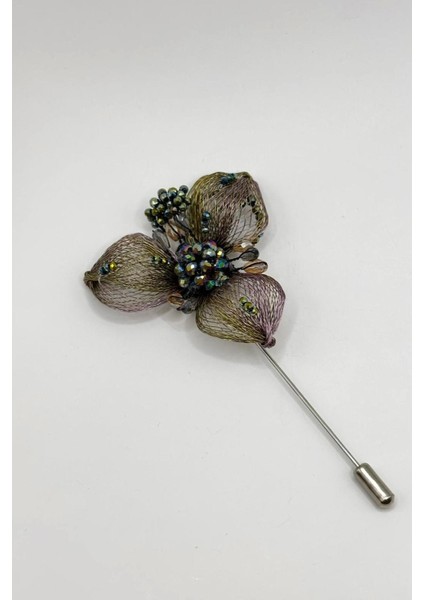 Telkari 3 Yapraklı Broş