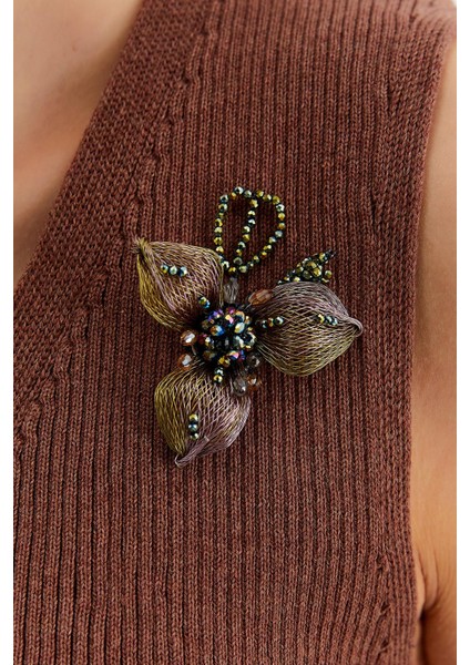 Telkari 3 Yapraklı Broş fiyatları