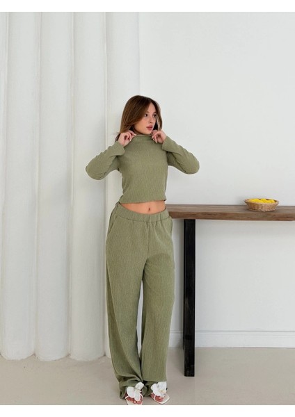 Mtxdpn Balıkçı Yaka Örme Takım Mint ST265865 (Beden: L) fırsatları