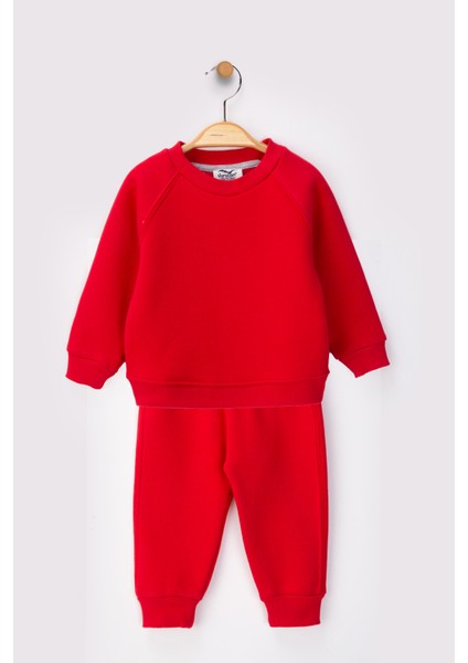 Kız Erkek Çocuk 3 Ip Şardonlu Alt Üst Takım 9 Ay - 4 Yaş