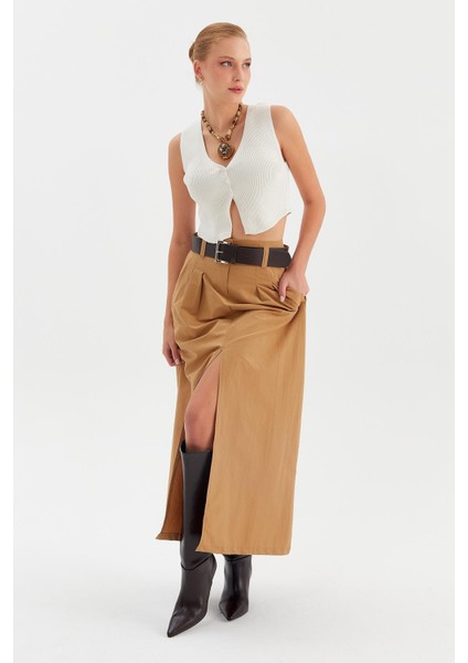 Yırtmaçlı Düz Paraşüt Etek fiyatları