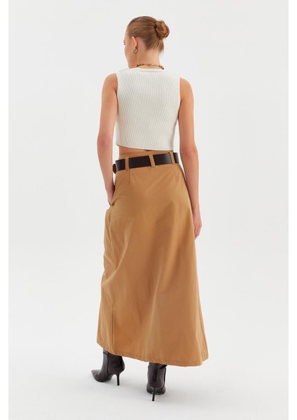 Yırtmaçlı Düz Paraşüt Etek indirimleri