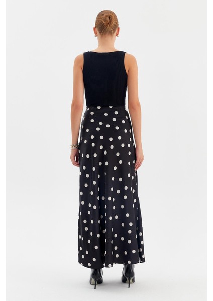 Puantiyeli Maxi Saten Etek indirimleri