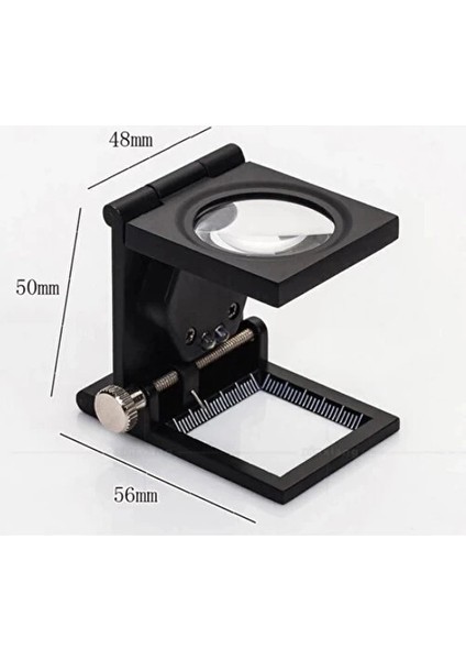 28X28 mm Katlanır Sayaçlı Metal Lüp, 2 LED Işıklı Büyüteç Tekstil TH9005A fiyatları