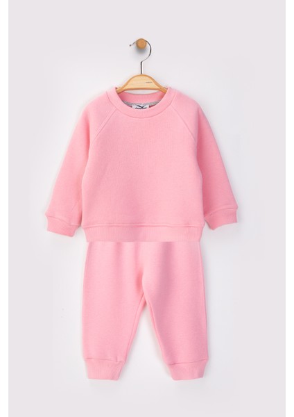 Kız Erkek Çocuk 3 Ip Şardonlu Alt Üst Takım 9 Ay - 4 Yaş