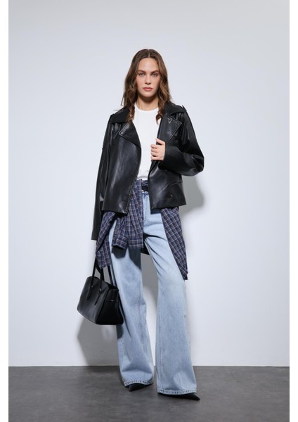 Siyah Kemerli Suni Deri Mont indirimleri