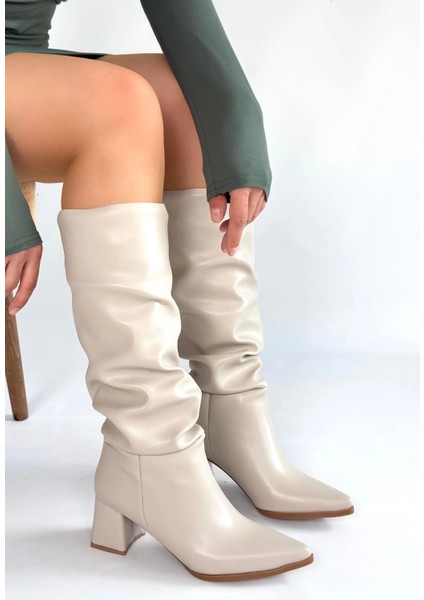 Mtxdpn Pitay Ten Cilt Topuklu Çizme (Numara: 39) fiyatları