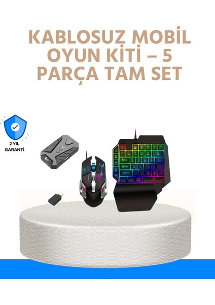 Bfs Bluetooth 5.3 Mobil Oyun Kiti – Pubg ve Codm Için 5 Parça Set