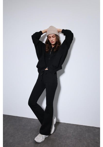 Siyah Bomber Ceket ve Ispanyol Paça Eşofman Takım fiyatları